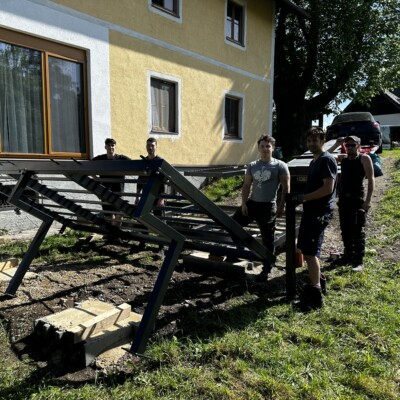 Produktfoto: Stahlterrasse mit Glasfaserverstärktem Kunststoffbelag 4