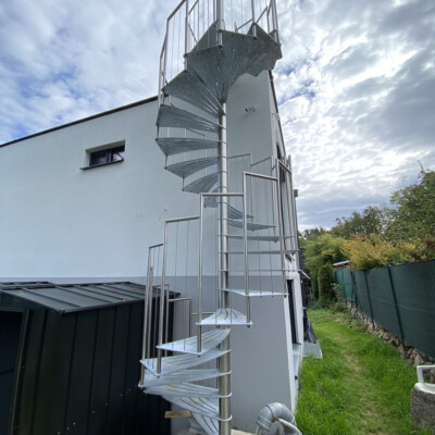 Produktfoto: Edelstahlspindeltreppe in Wien 6